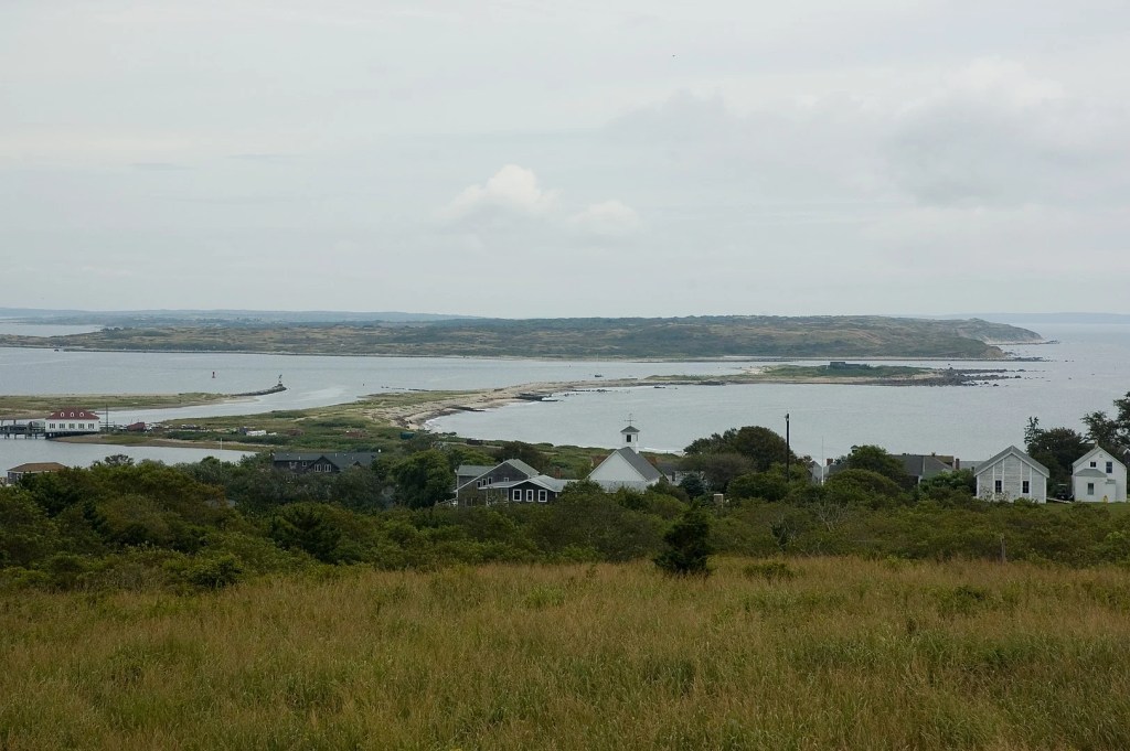 View of Cuttyhunk Island in 2006 from Lookout Hill.

