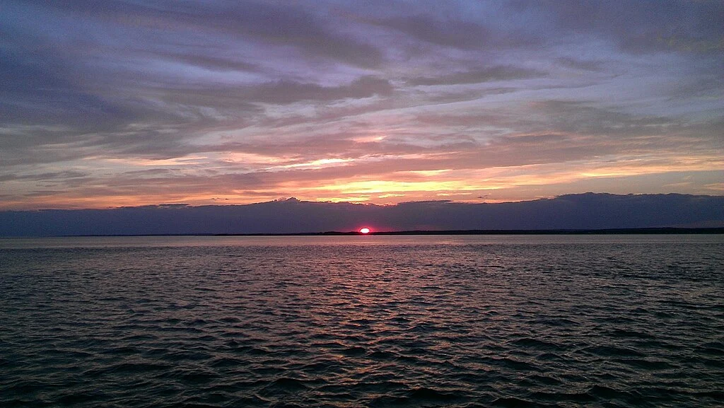 sunset on long island sound