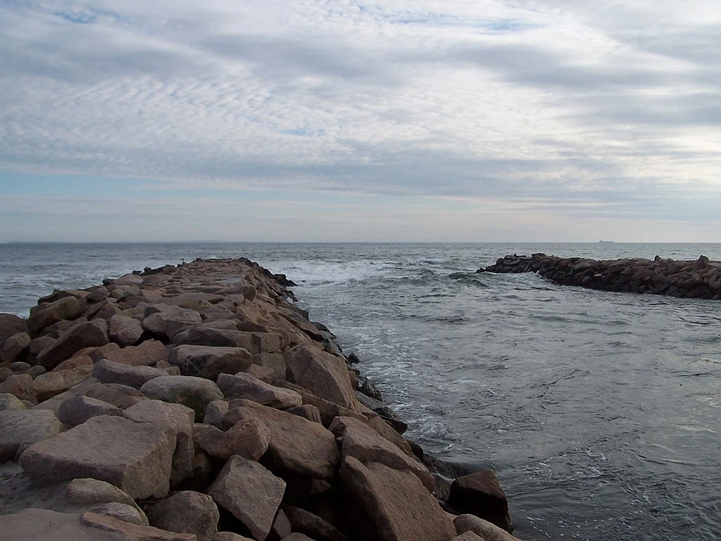A breachway in Charlestown, RI

