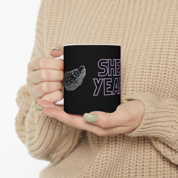 "shell yeah" funny mug