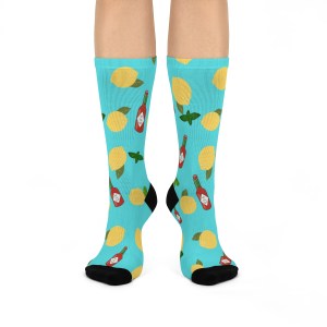 “Zesty Step” Fun Socks for Everyone – Lemon, Hot Sauce & Basil