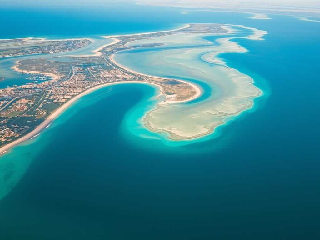 aerial view of south mobile bay alabama