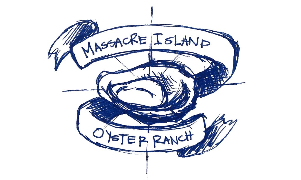 massacre island oyster ranch  logo