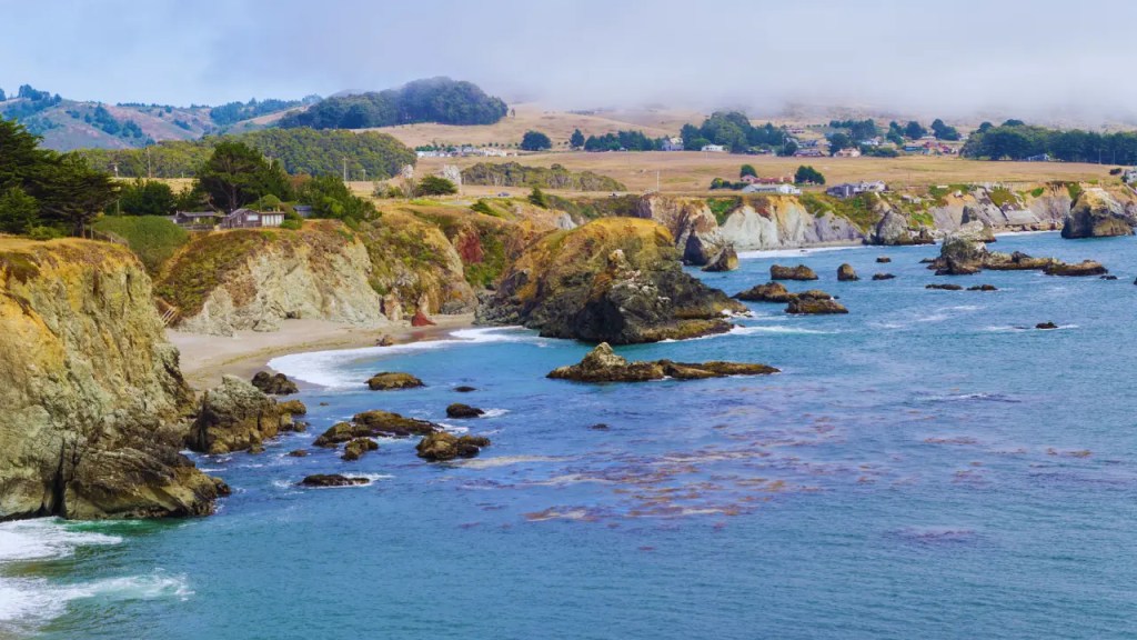 Tomales Bay aerial view