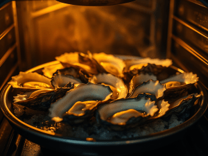 oysters roasting in the oven