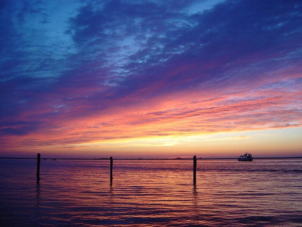 great south bay at sunset