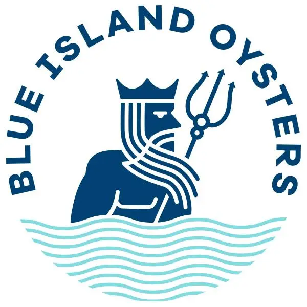 company logo for blue island oysters