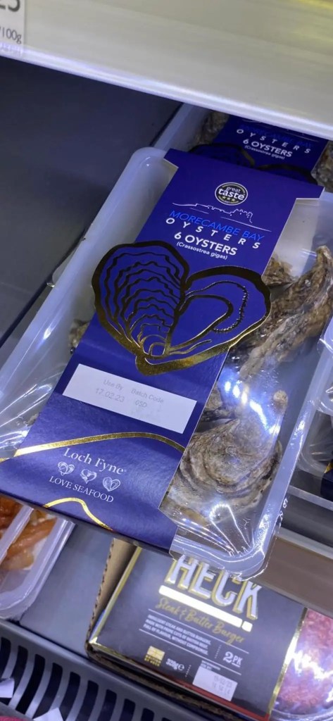 morecambe bay oyster packaging