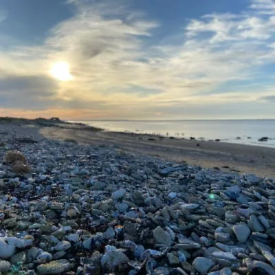 Bay of Veys, Normandy, France. the cultivation location of insigny oysters