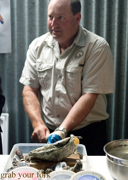 shucking a king oyster
