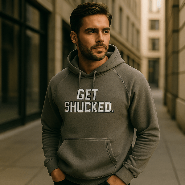 Kraken ‘Get Shucked’ Hoodie – Unisex Oyster Hoodie by New Era - Image 3