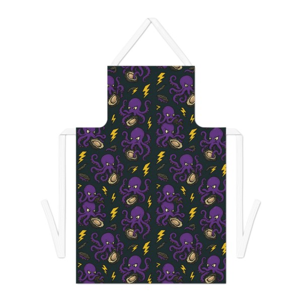 Kraken Shucker Chef Apron – Tattoo-Style Oyster Apron for Professional Kitchens — view 1