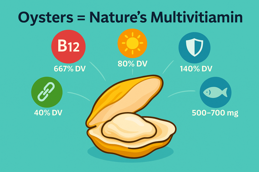 superfood oysters nutirent inforgraphic