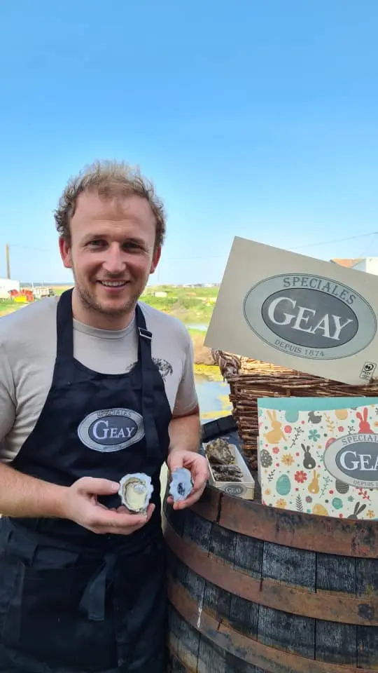 Adrien geay owner operater of huitres geay