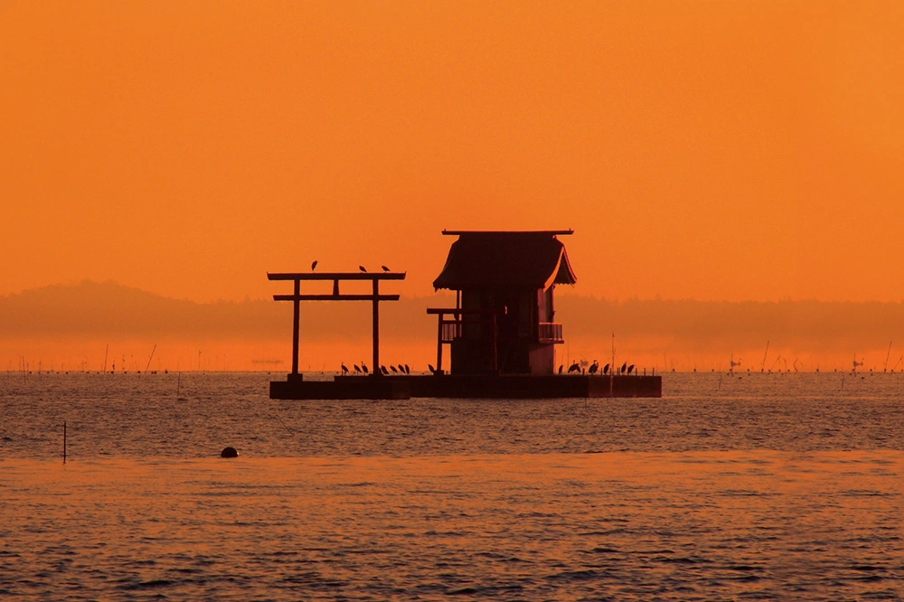 shrine in lake akkeshi. unknown origins